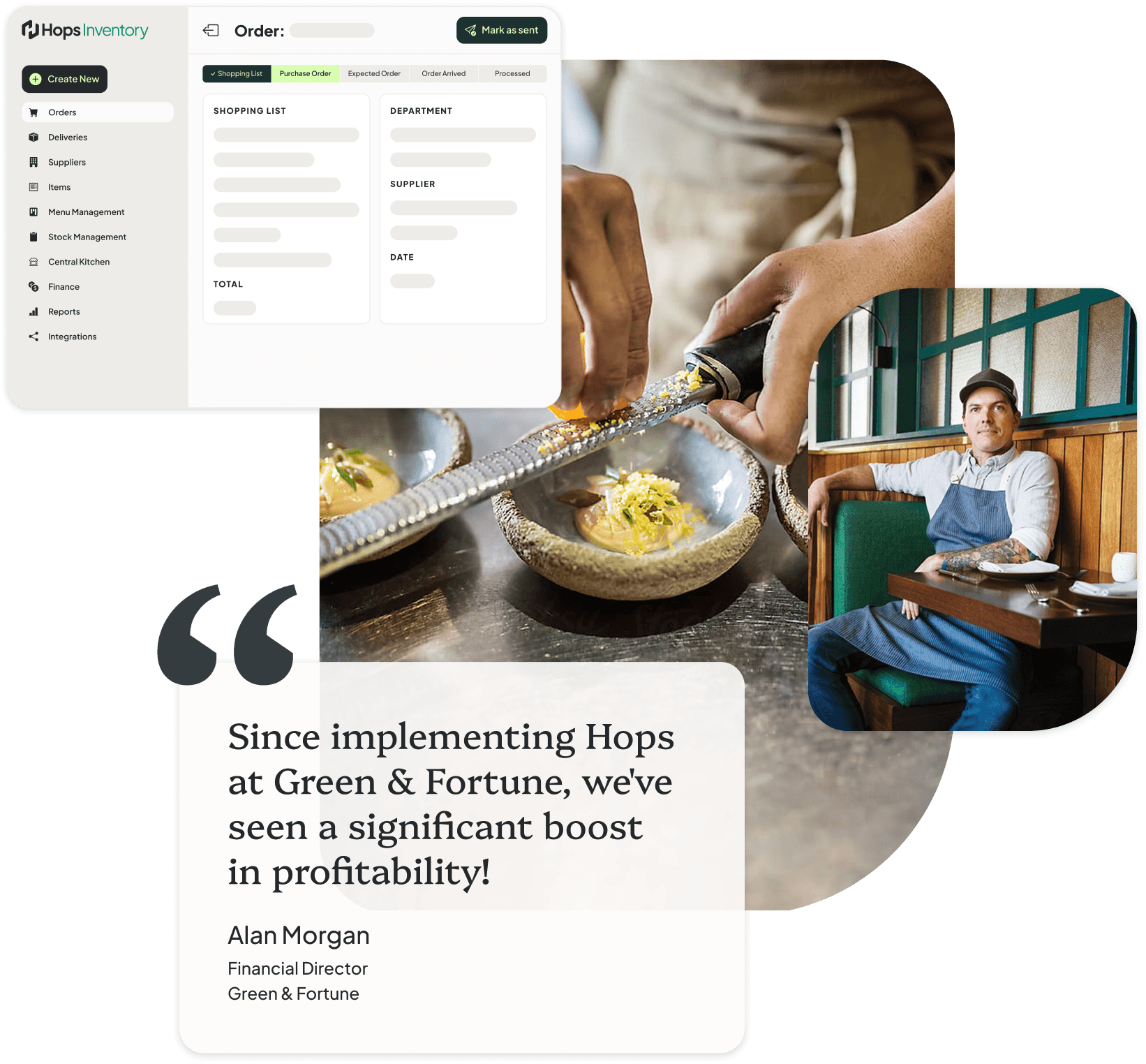 Hops hospitality operations dashboard